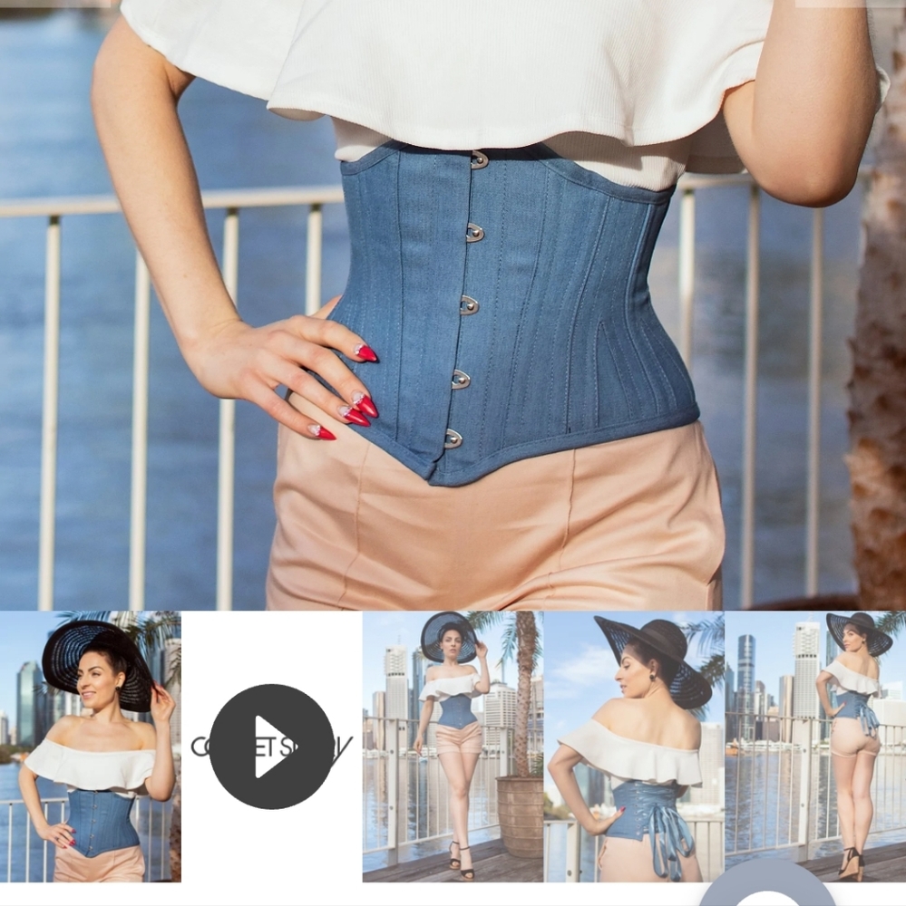 Corset Story Denim Underbust Corset LIKE NEW